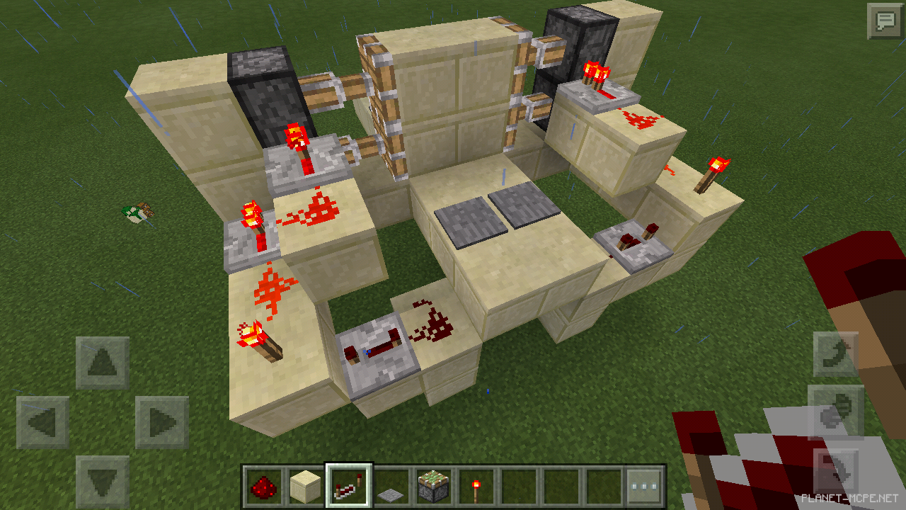 Дверь на липких поршнях [Гайды Minecraft PE]