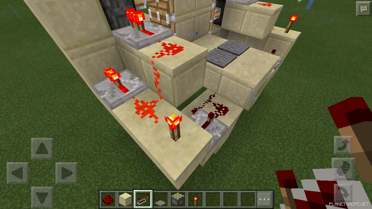 Дверь на липких поршнях [Гайды Minecraft PE]