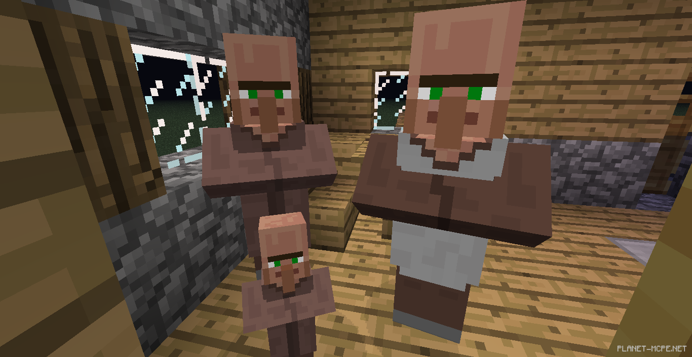 Деревенский житель [Мобы][Гайды Minecraft PE]