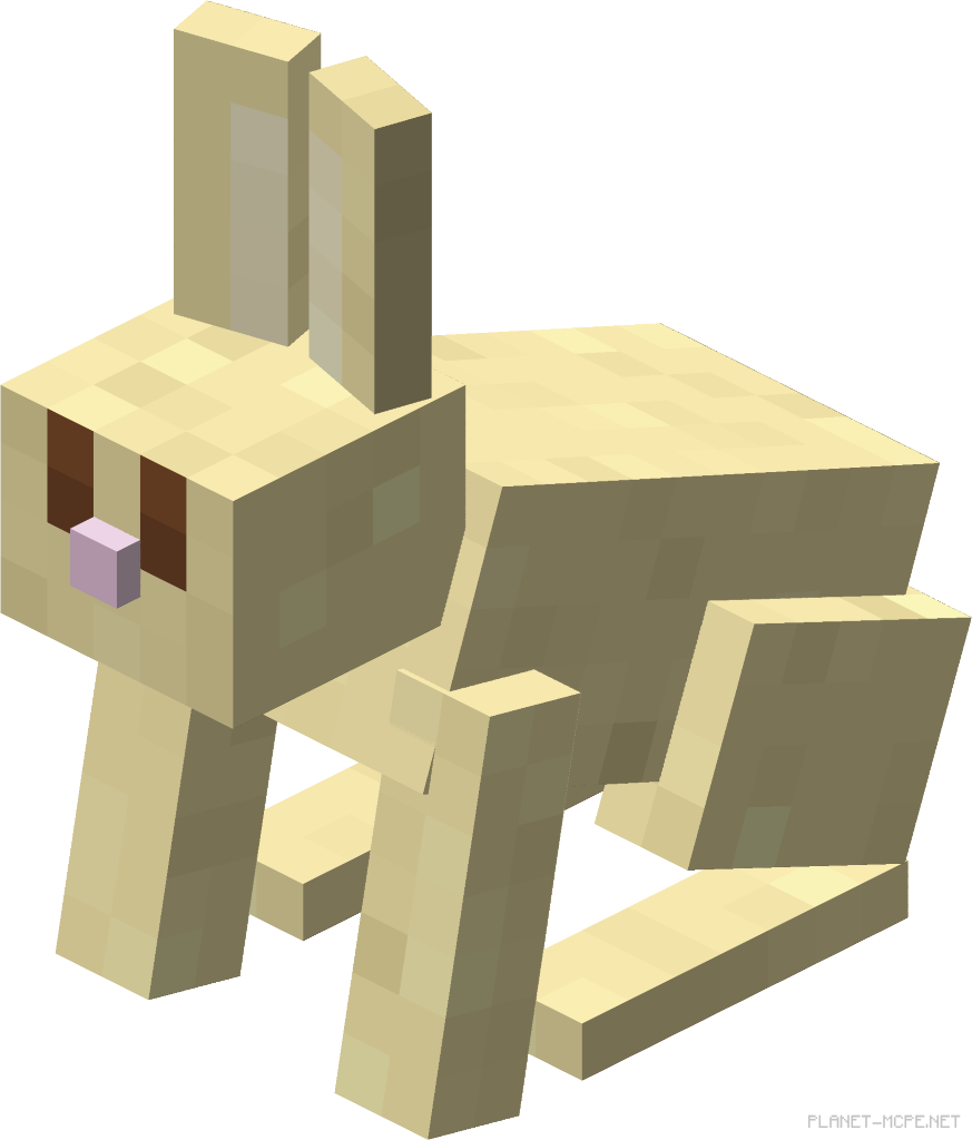 Кролик в биомах Minecraft PE 1.26
