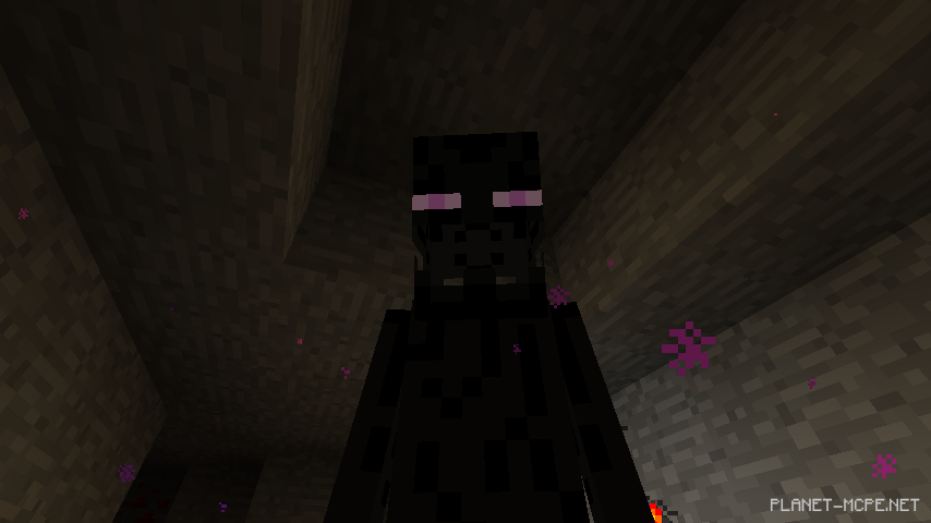 Открытая пасть странника Края в Minecraft PE 1.26