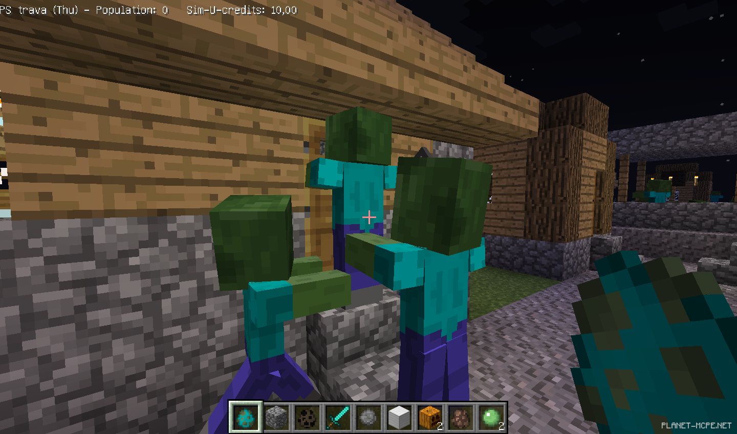 Зомби-житель в Minecraft PE 1.26