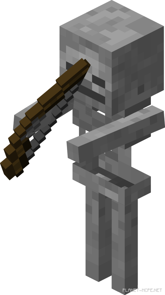 Скелет с луком в Minecraft PE 1.26