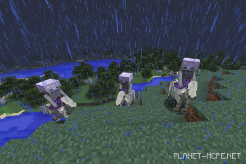 Скелет-всадник в Minecraft PE 1.26