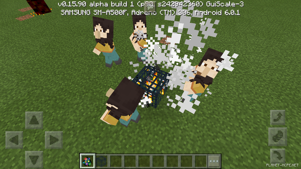 Яйцо на спавнере для NPC в Minecraft PE 1.26