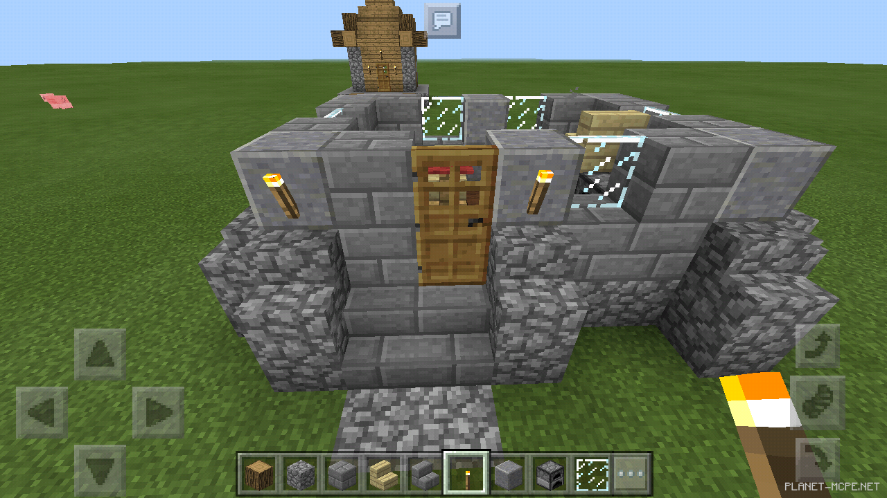 Двухэтажный средневековый домик [1 часть][Гайды Minecraft PE]