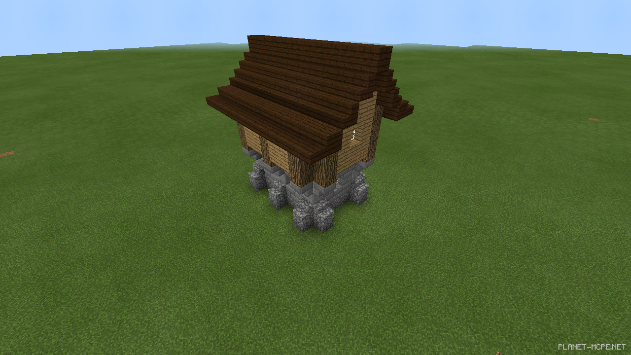 Двухэтажный средневековый домик [2 часть][Гайды Minecraft PE]