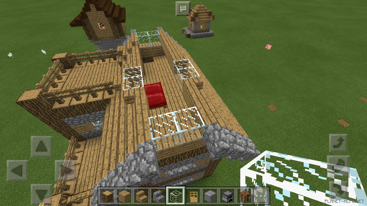 Большой средневековый дом для новичка [3 часть][Гайды Minecraft PE]