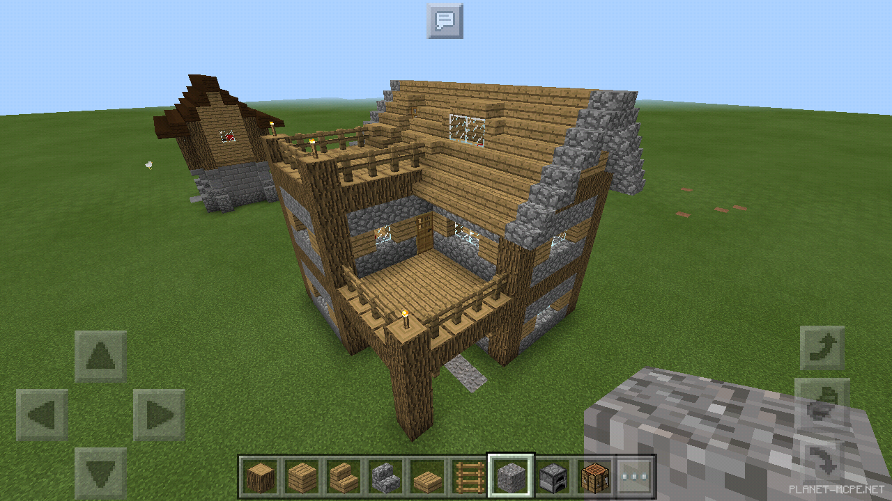 Большой средневековый дом для новичка [3 часть][Гайды Minecraft PE]
