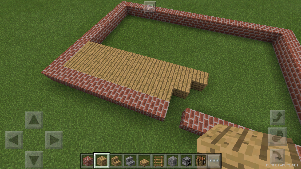 Двухэтажный дом из кирпича [1 часть][Гайды Minecraft PE]