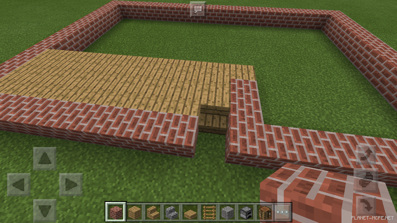 Двухэтажный дом из кирпича [1 часть][Гайды Minecraft PE]