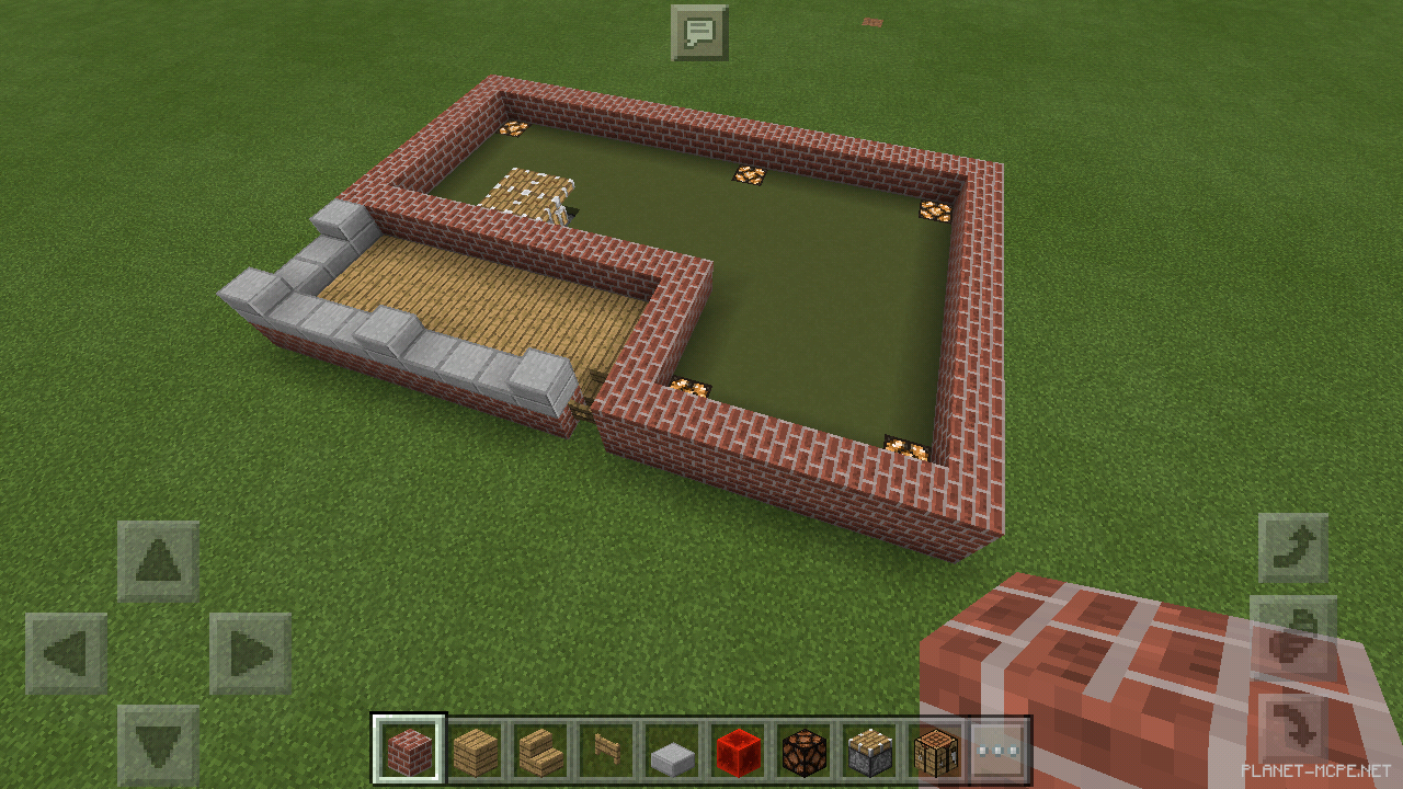 Двухэтажный дом из кирпича [1 часть][Гайды Minecraft PE]