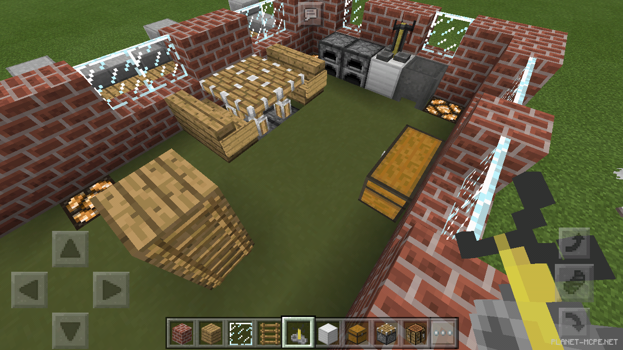 Двухэтажный дом из кирпича [1 часть][Гайды Minecraft PE]