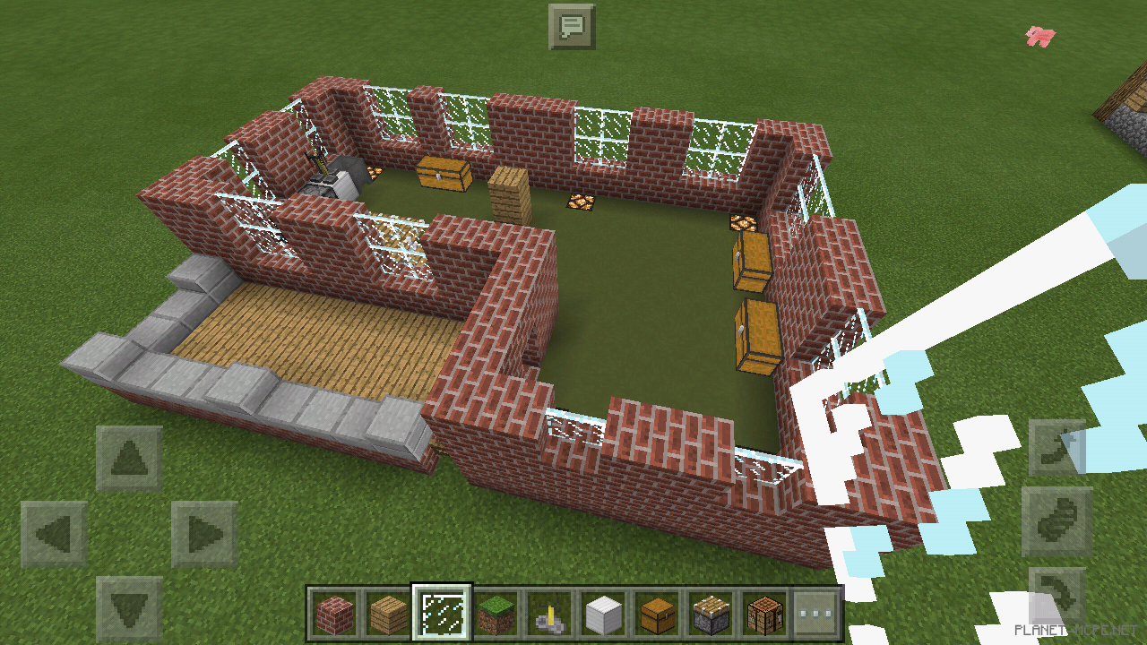 Двухэтажный дом из кирпича [1 часть][Гайды Minecraft PE]