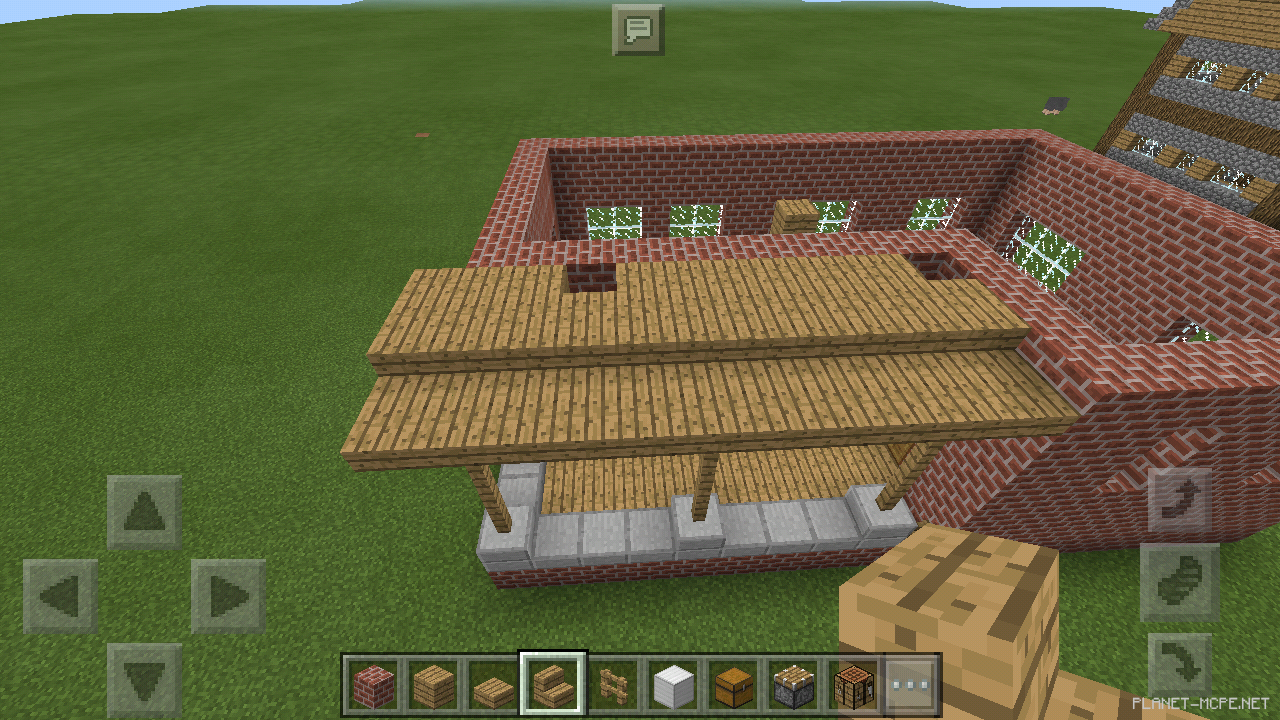 Двухэтажный дом из кирпича [2 часть][Гайды Minecraft PE]