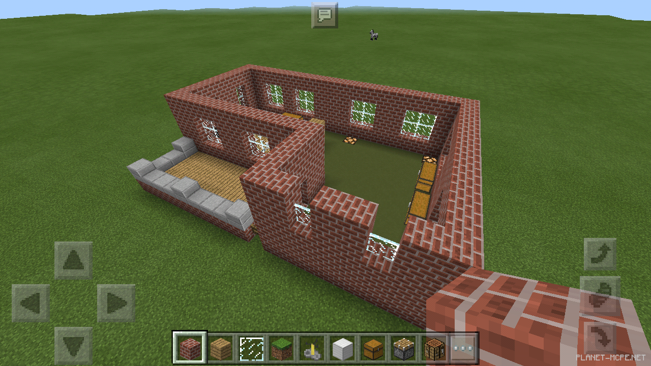 Двухэтажный дом из кирпича [2 часть][Гайды Minecraft PE]