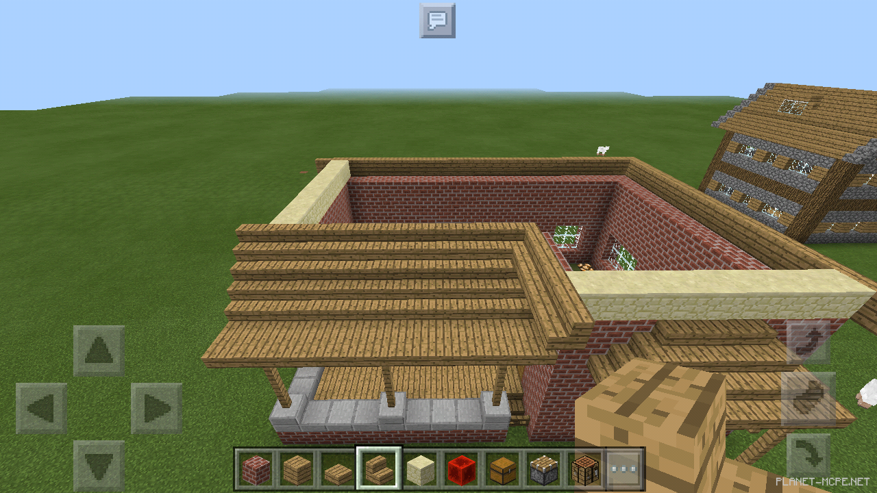 Двухэтажный дом из кирпича [2 часть][Гайды Minecraft PE]