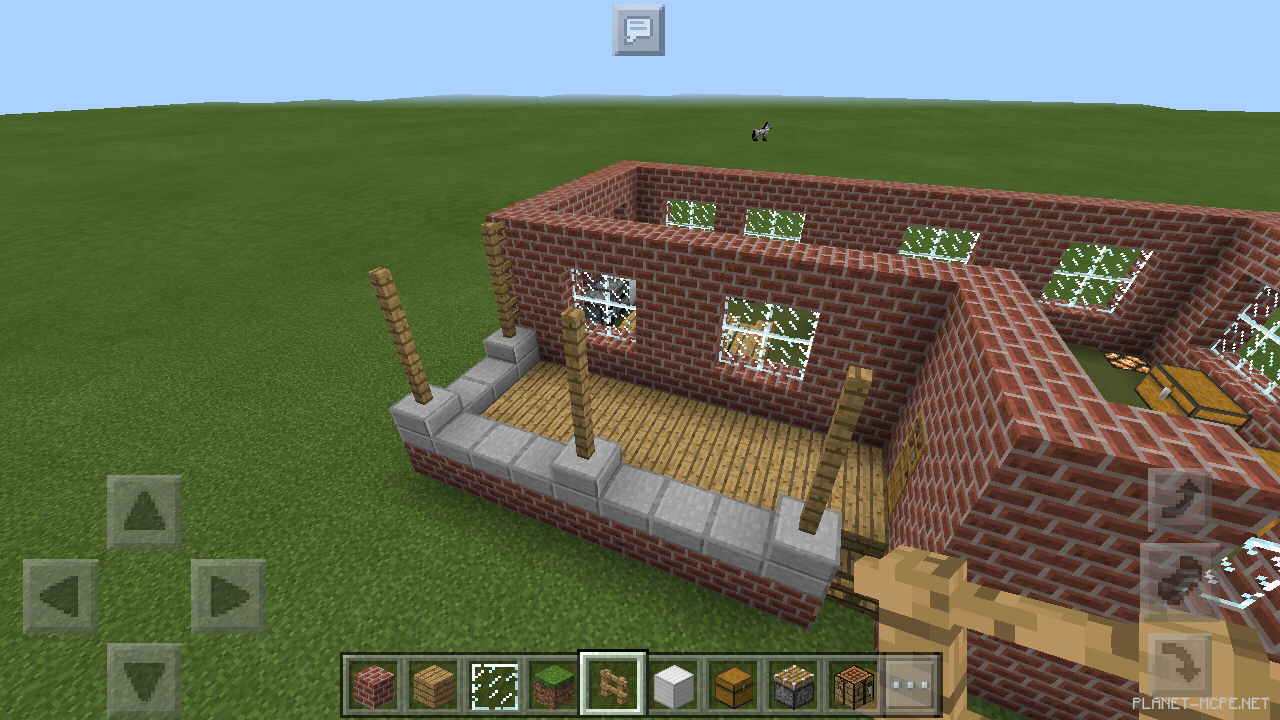 Двухэтажный дом из кирпича [2 часть][Гайды Minecraft PE]