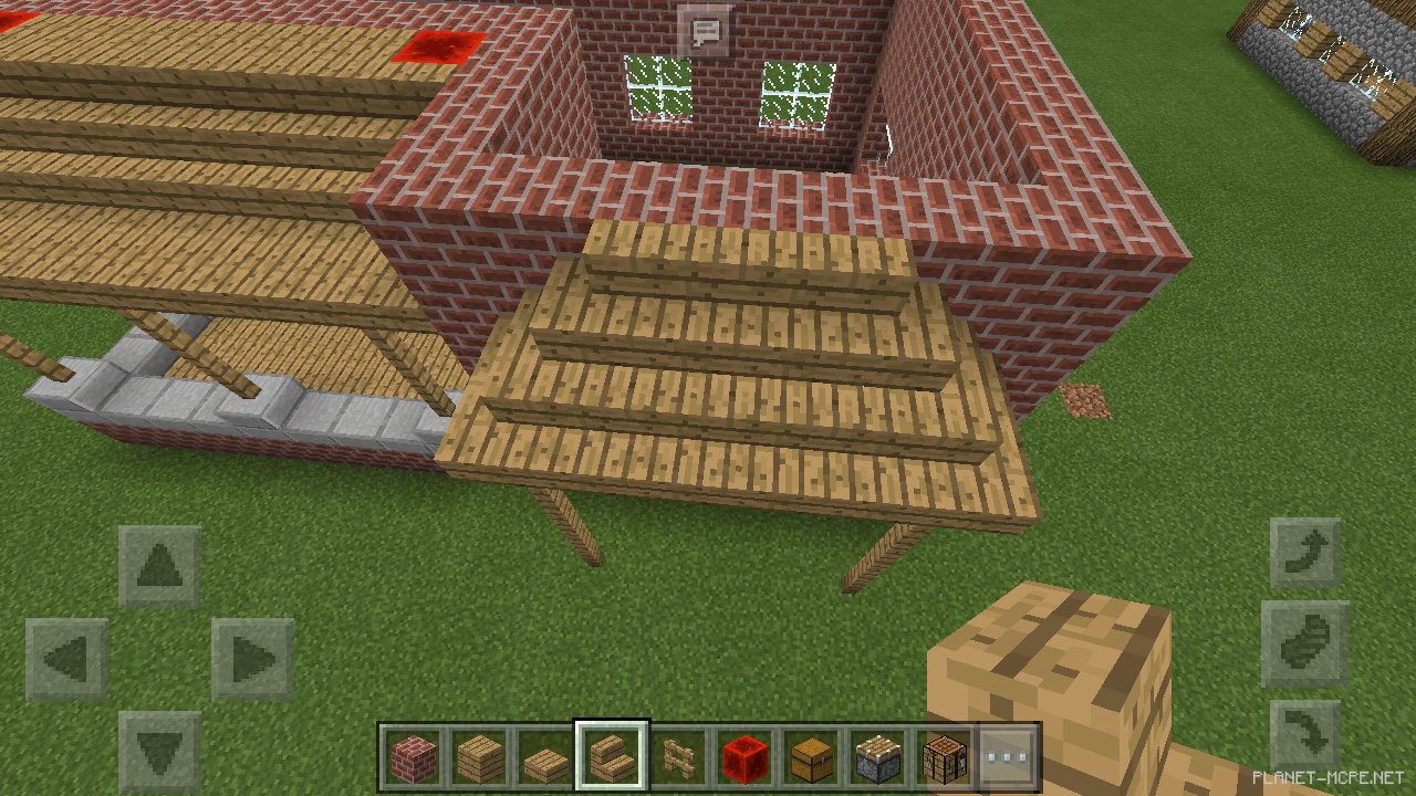 Двухэтажный дом из кирпича [2 часть][Гайды Minecraft PE]