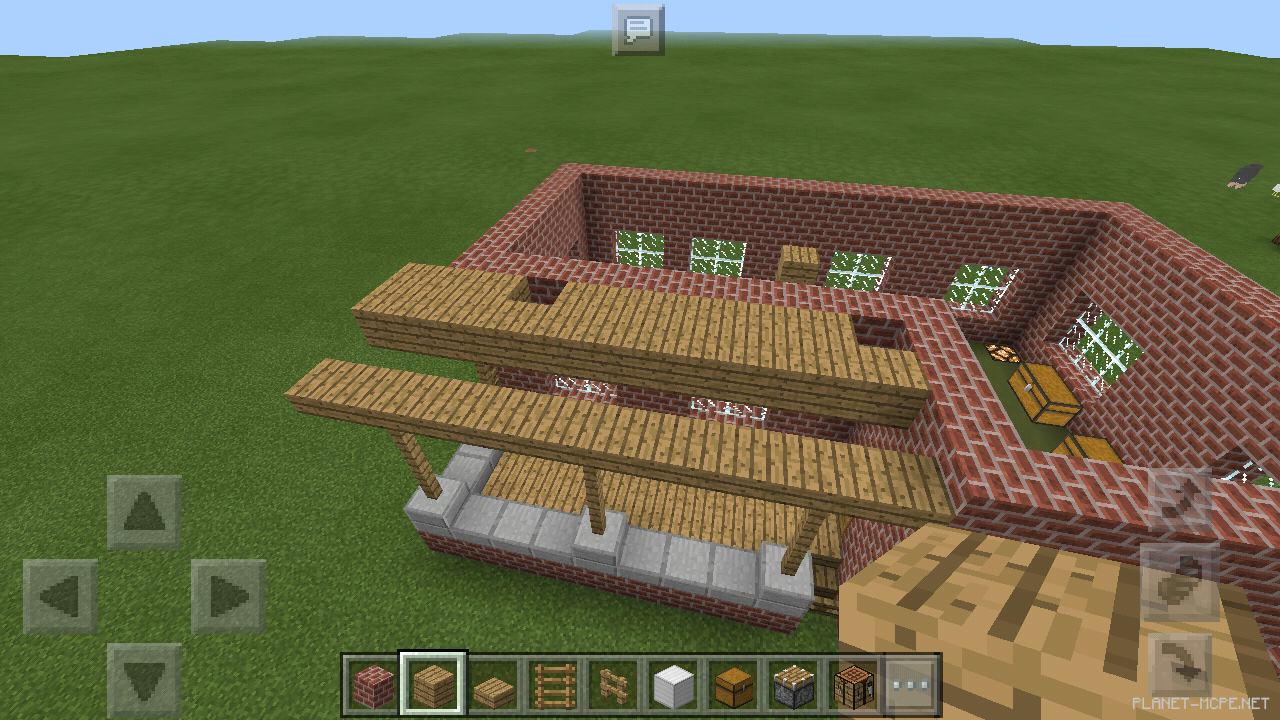 Двухэтажный дом из кирпича [2 часть][Гайды Minecraft PE]
