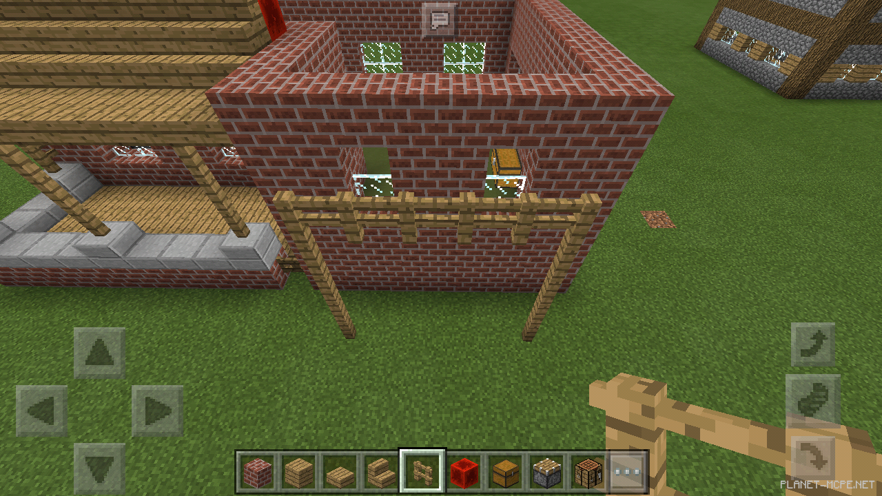 Двухэтажный дом из кирпича [2 часть][Гайды Minecraft PE]