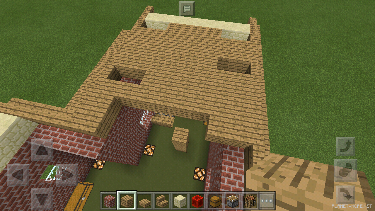 Двухэтажный дом из кирпича [2 часть][Гайды Minecraft PE]