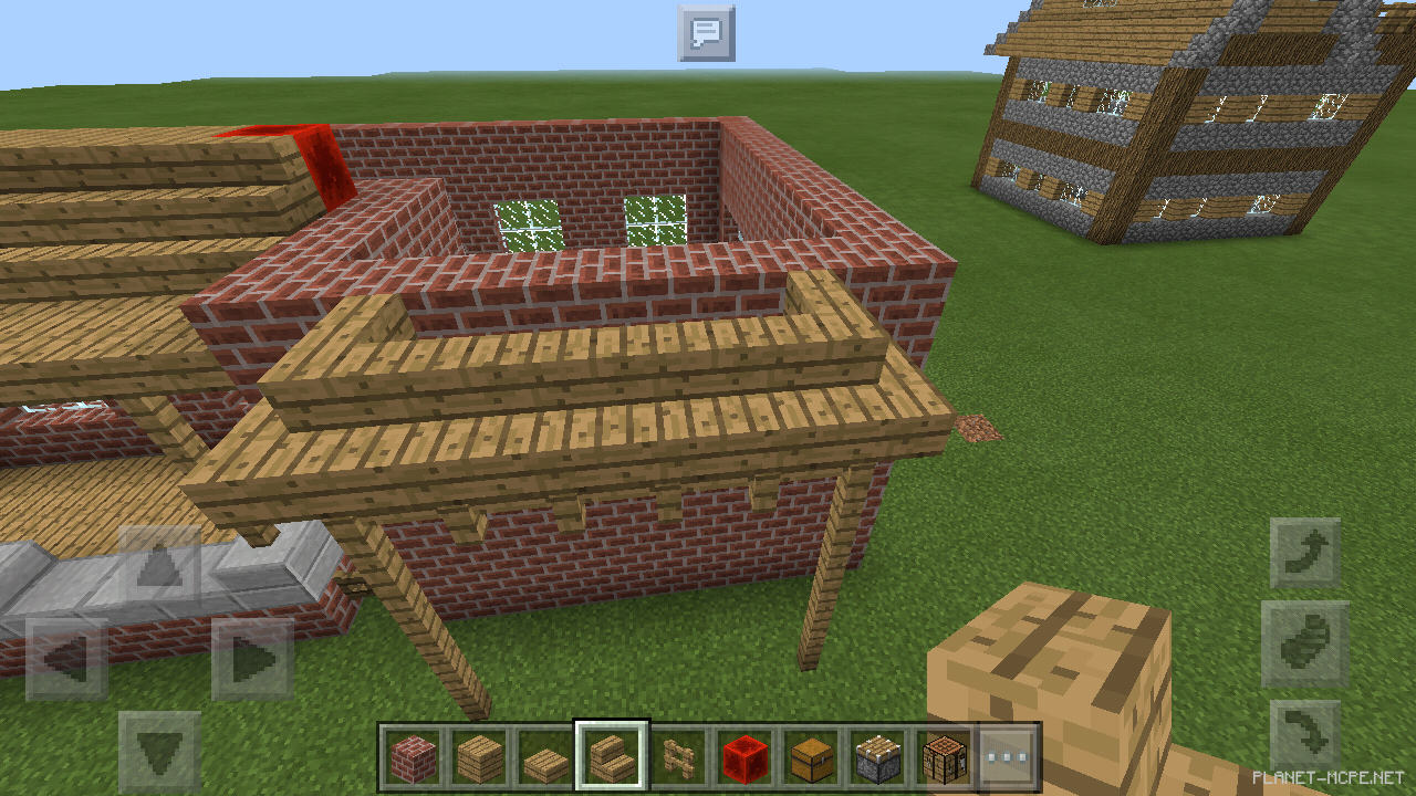 Двухэтажный дом из кирпича [2 часть][Гайды Minecraft PE]