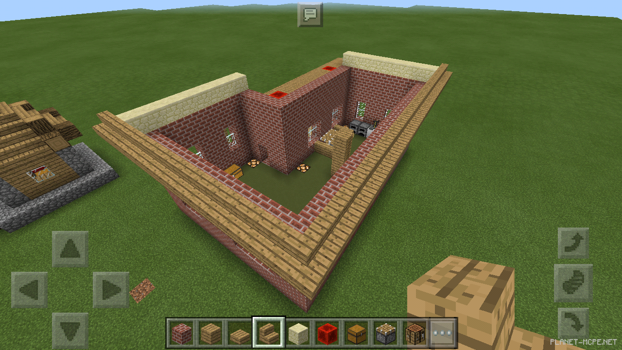 Двухэтажный дом из кирпича [2 часть][Гайды Minecraft PE]