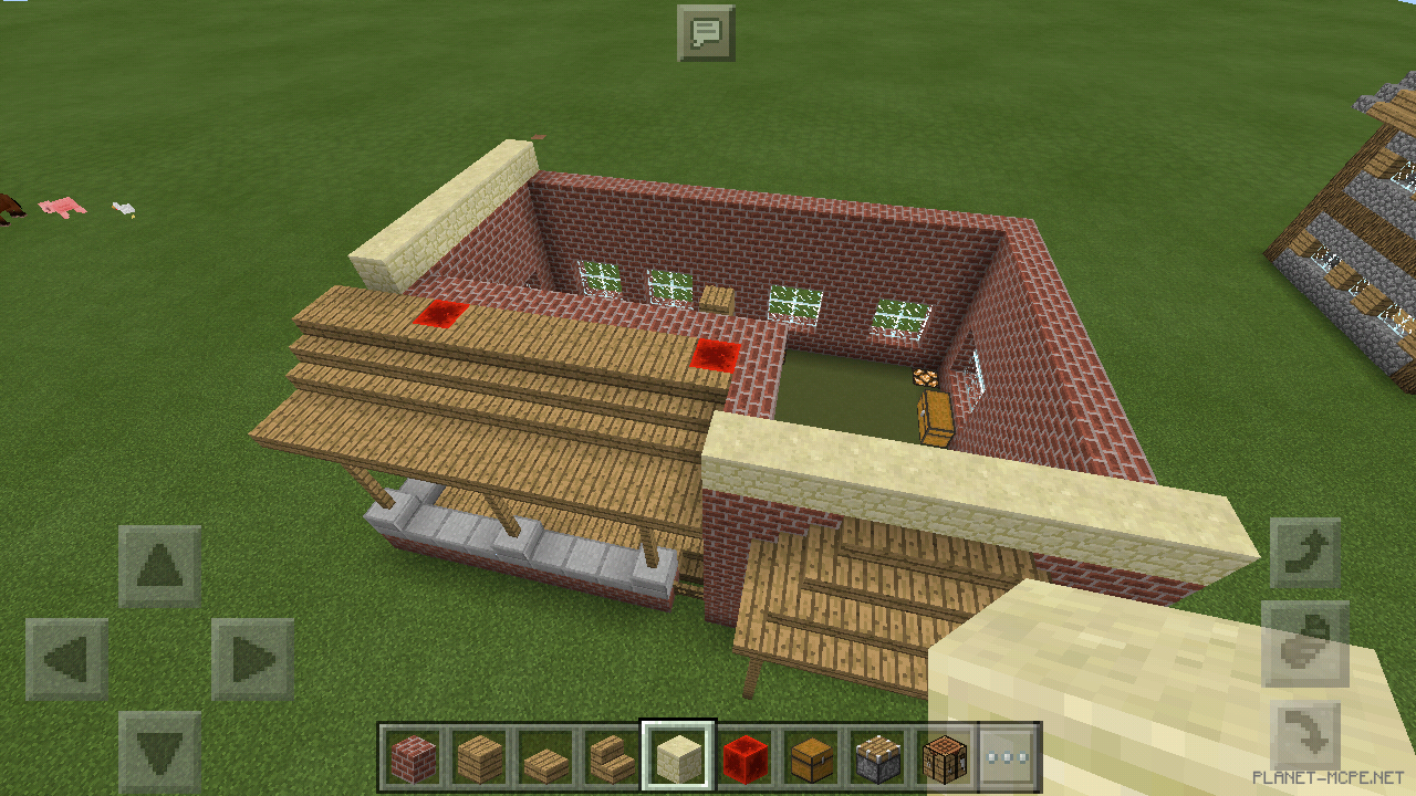 Двухэтажный дом из кирпича [2 часть][Гайды Minecraft PE]