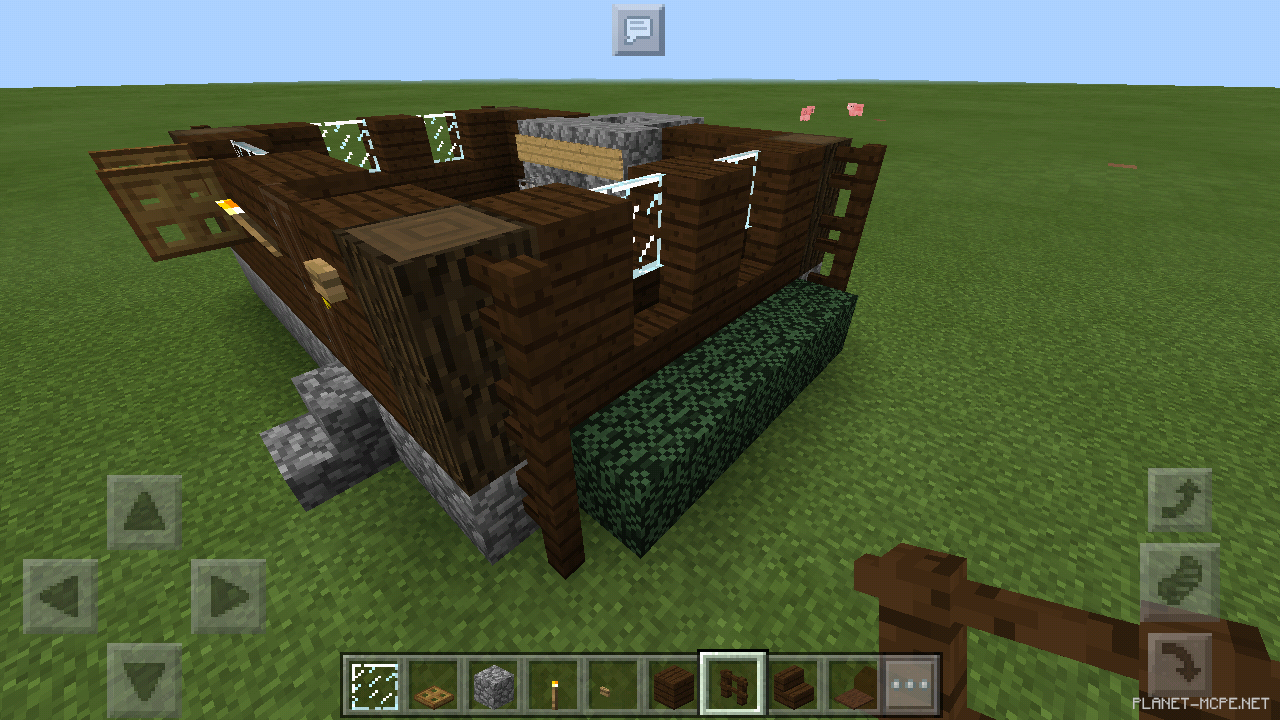 Маленький дом из тёмного дерева [2 часть][Гайды Minecraft PE]