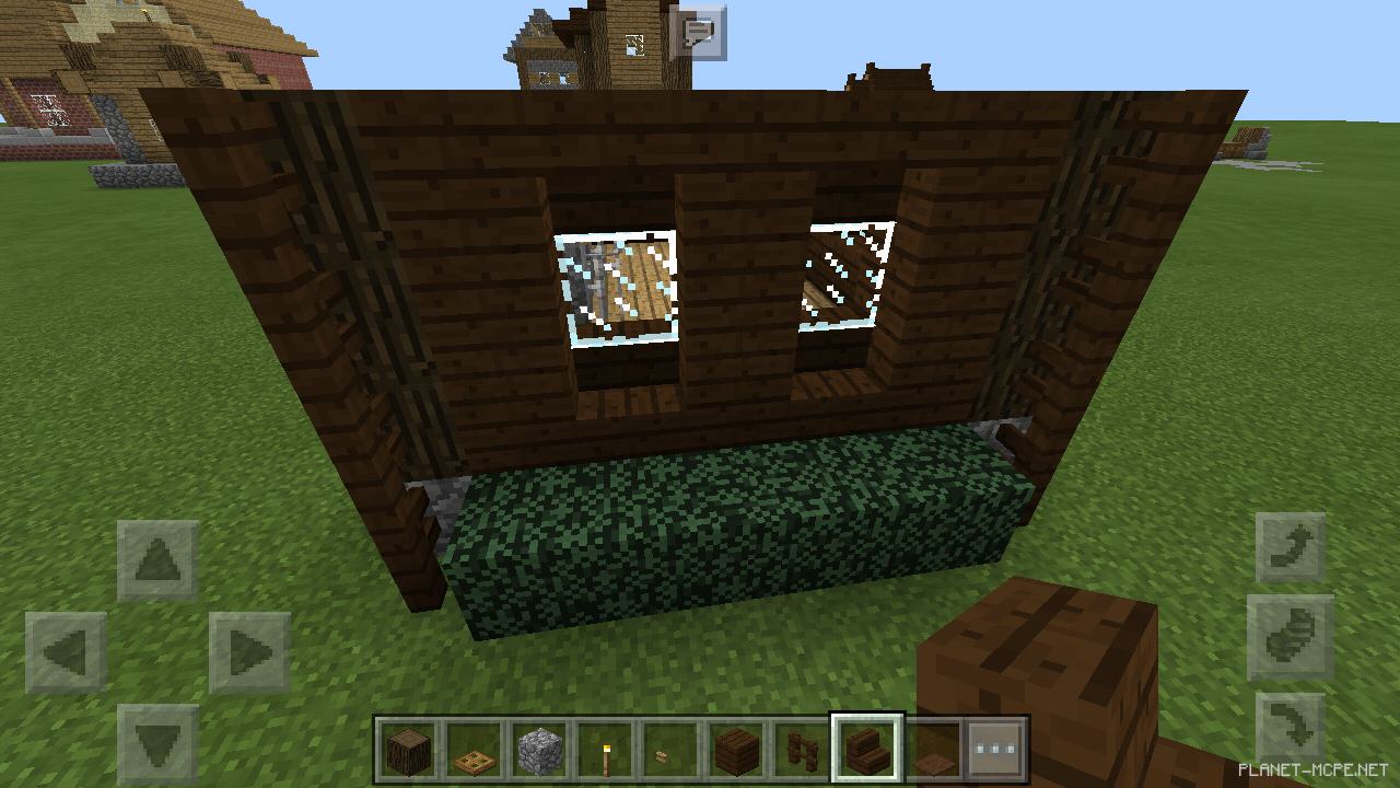 Маленький дом из тёмного дерева [2 часть][Гайды Minecraft PE]