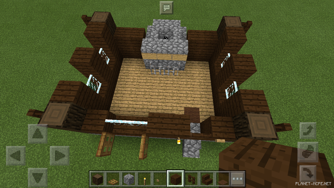 Маленький дом из тёмного дерева [2 часть][Гайды Minecraft PE]