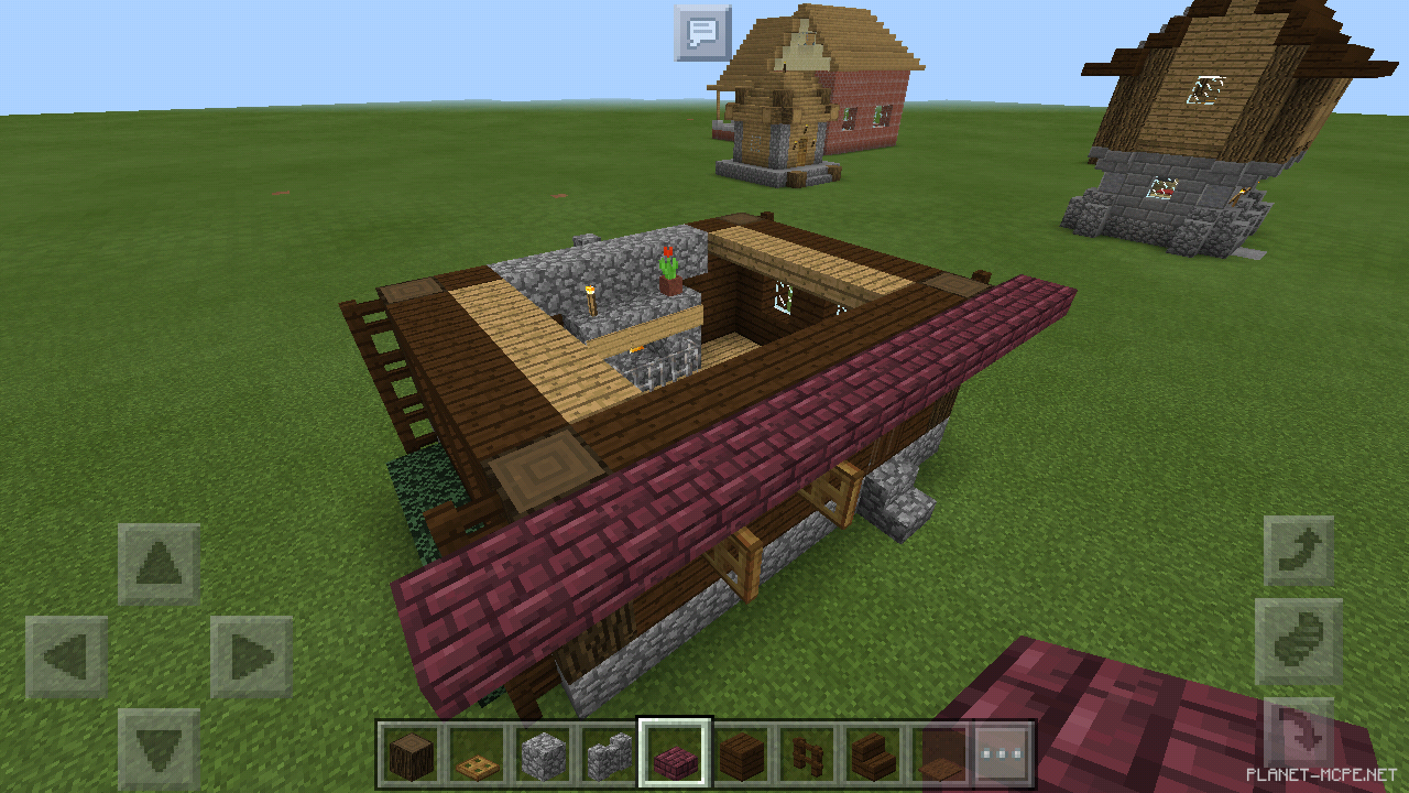 Маленький дом из тёмного дерева [2 часть][Гайды Minecraft PE]