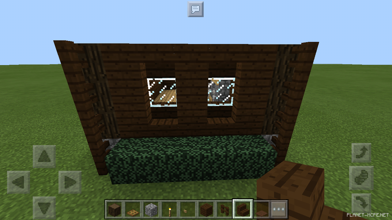 Маленький дом из тёмного дерева [2 часть][Гайды Minecraft PE]