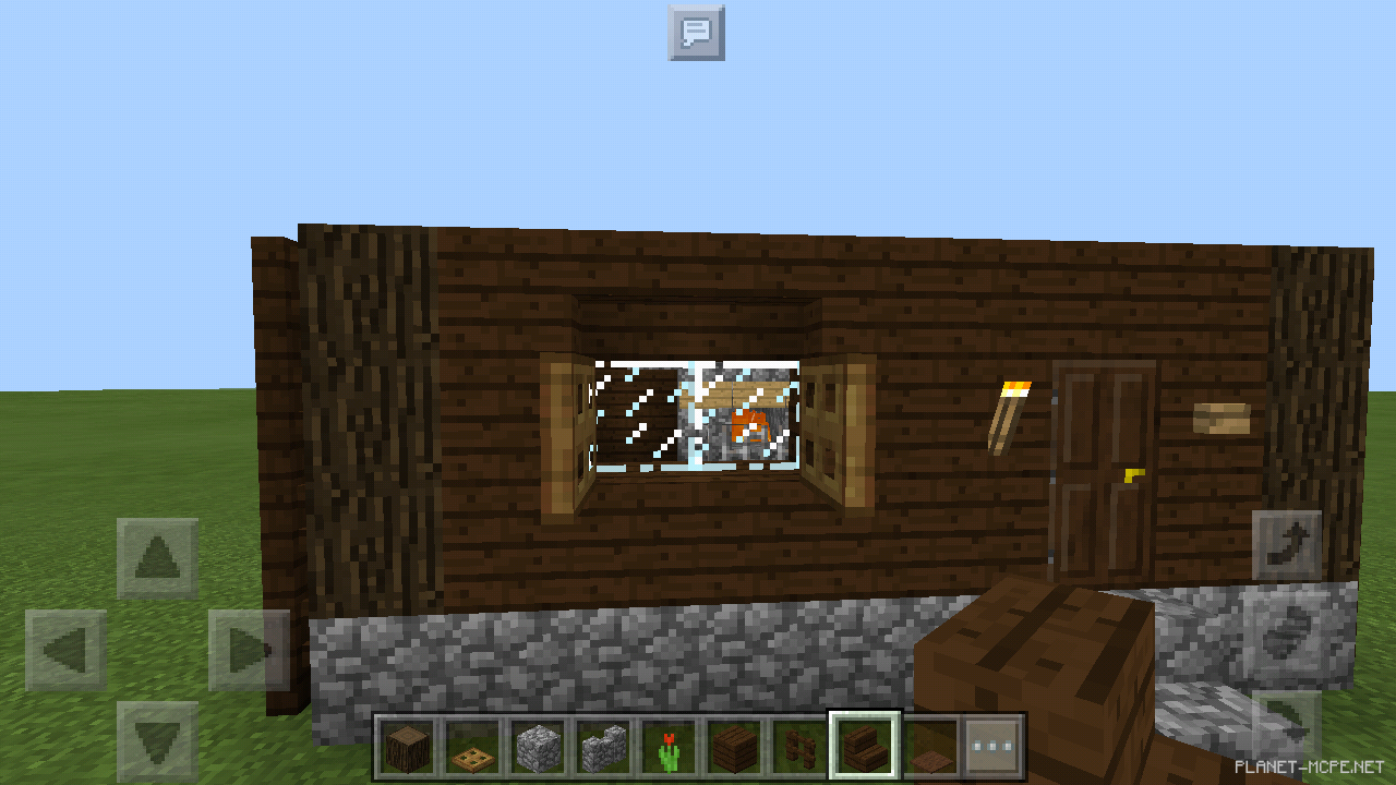 Маленький дом из тёмного дерева [2 часть][Гайды Minecraft PE]