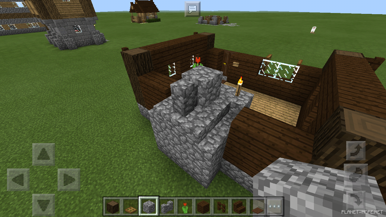 Маленький дом из тёмного дерева [2 часть][Гайды Minecraft PE]