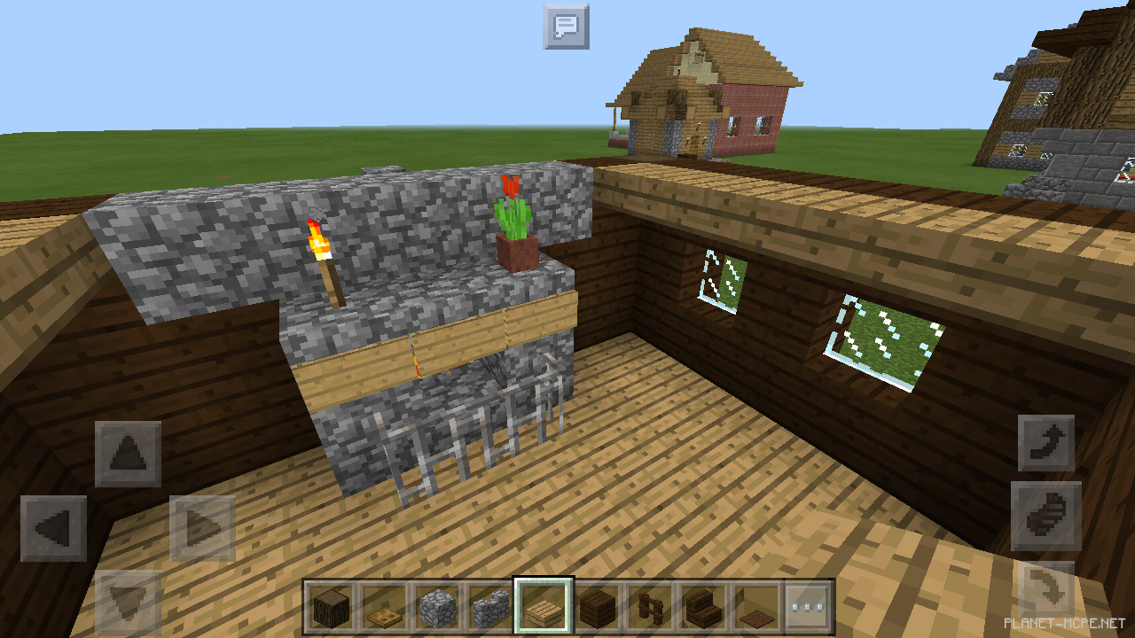 Маленький дом из тёмного дерева [2 часть][Гайды Minecraft PE]