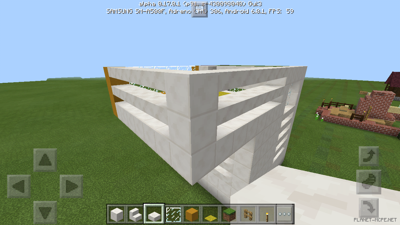 Трехэтажный дом в стиле модерн [2 часть][Гайды Minecraft PE]
