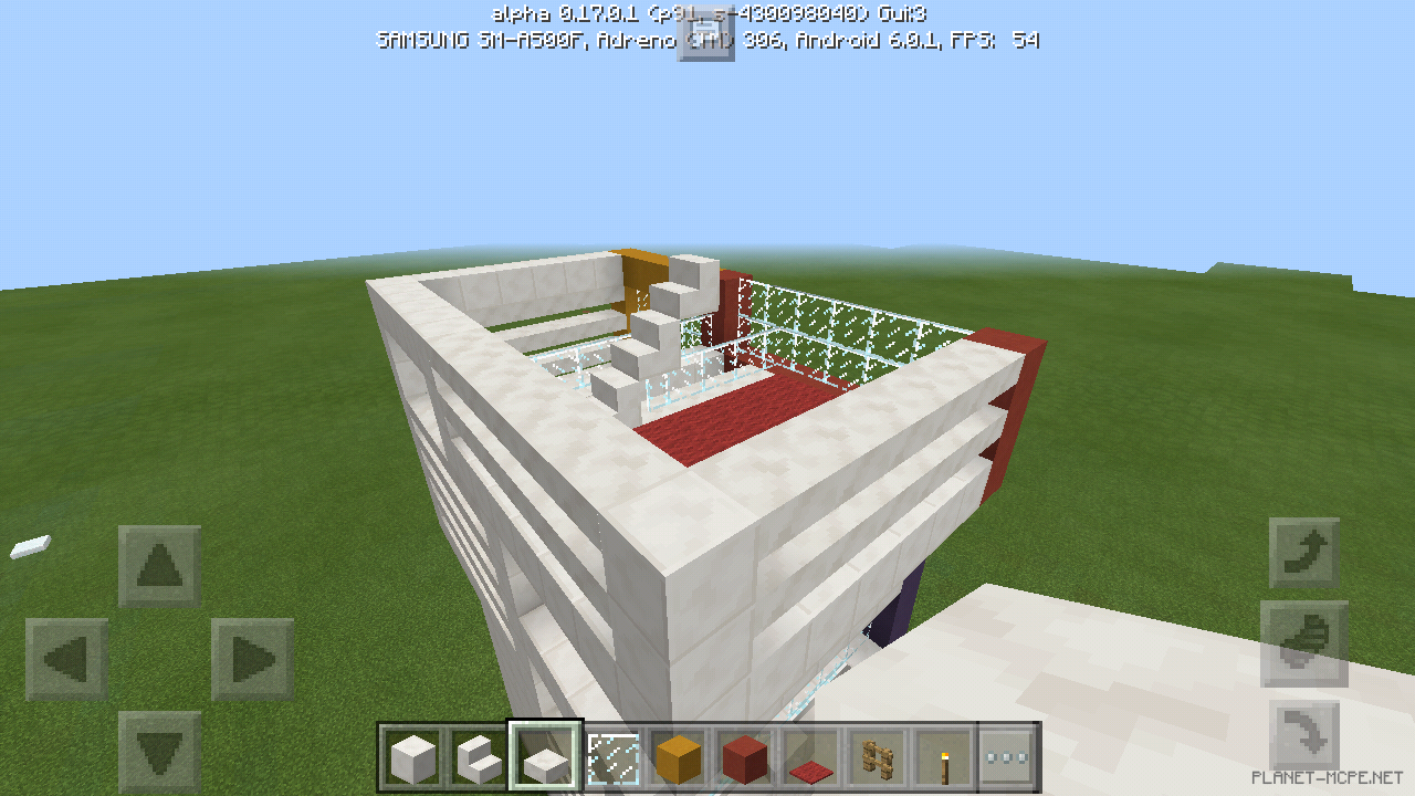 Трехэтажный дом в стиле модерн [3 часть][Гайды Minecraft PE]