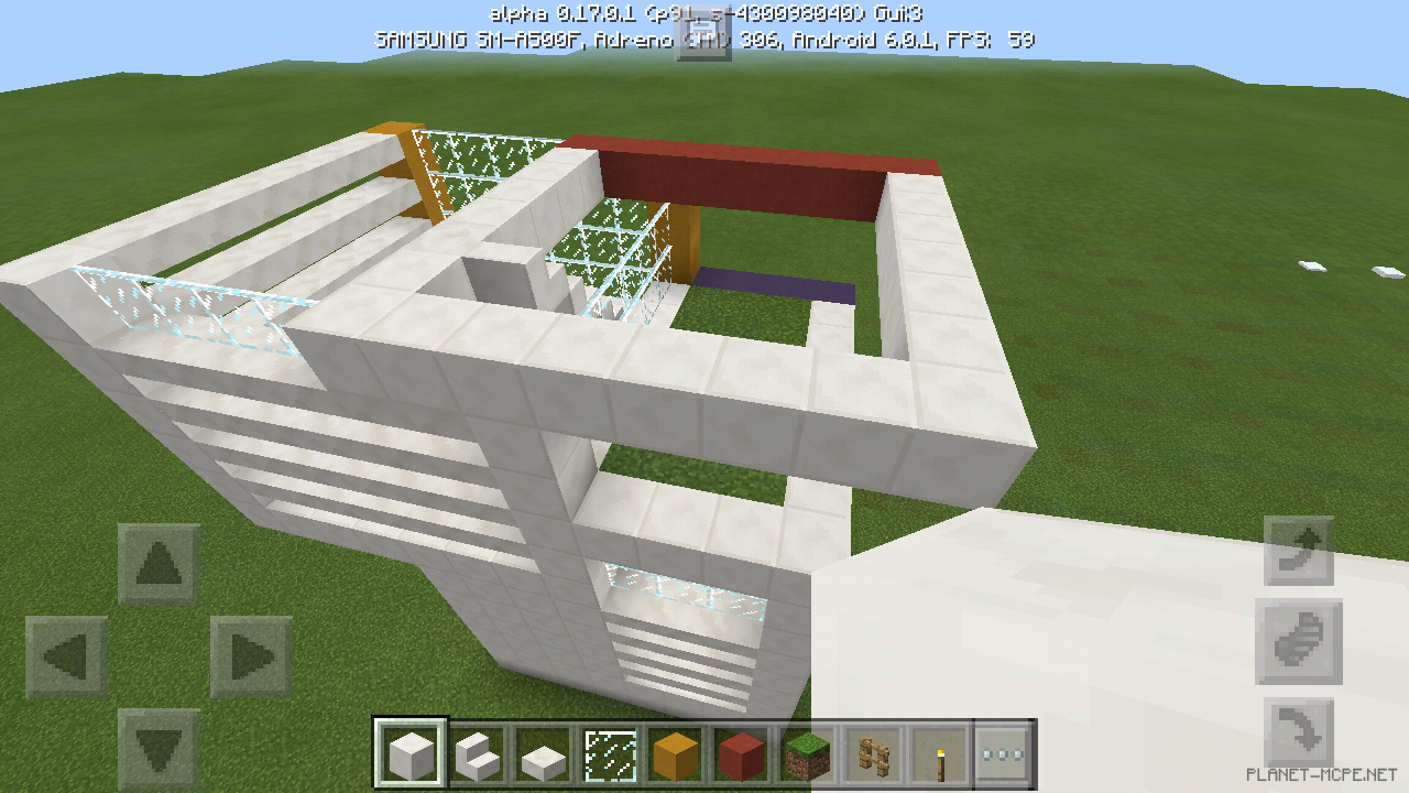 Трехэтажный дом в стиле модерн [3 часть][Гайды Minecraft PE]