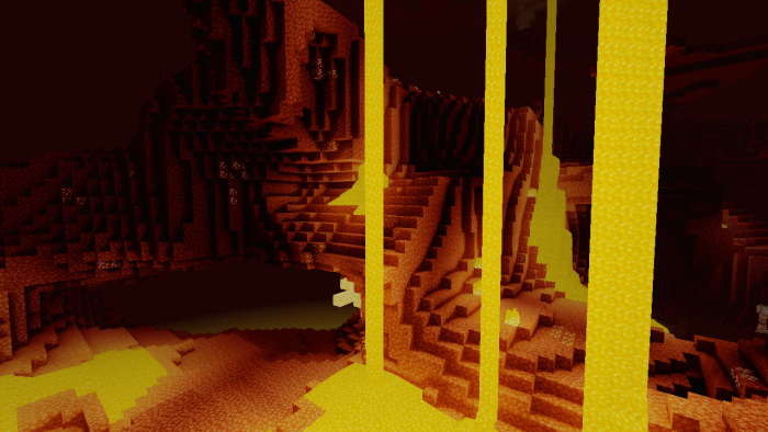 Лавовый водопад | Шейдеры Sunrise