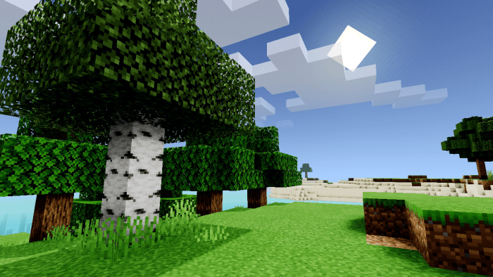 Береза | Шейдеры Sunrise