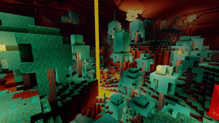 Искаженный лес | Шейдеры Sunrise