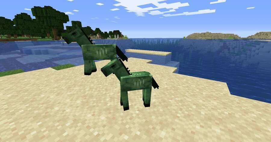 Зомби-лошадь в игре