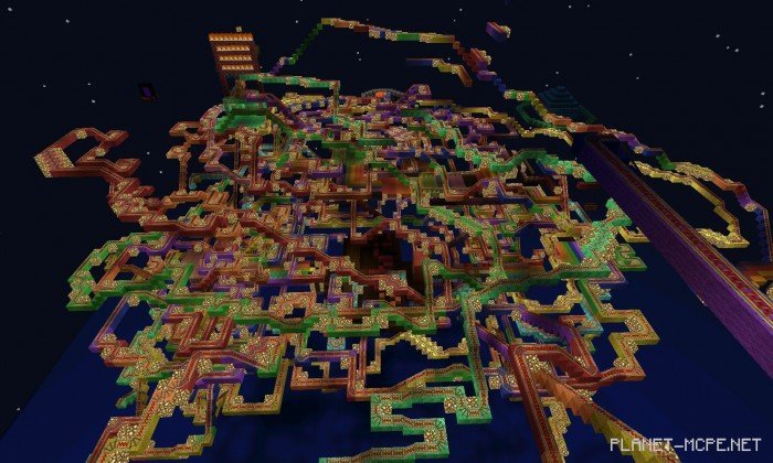 Карта Rainbow Road 4.5 [Roller Coaster]