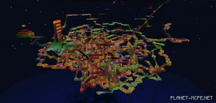 Карта Rainbow Road 4.5 [Roller Coaster]