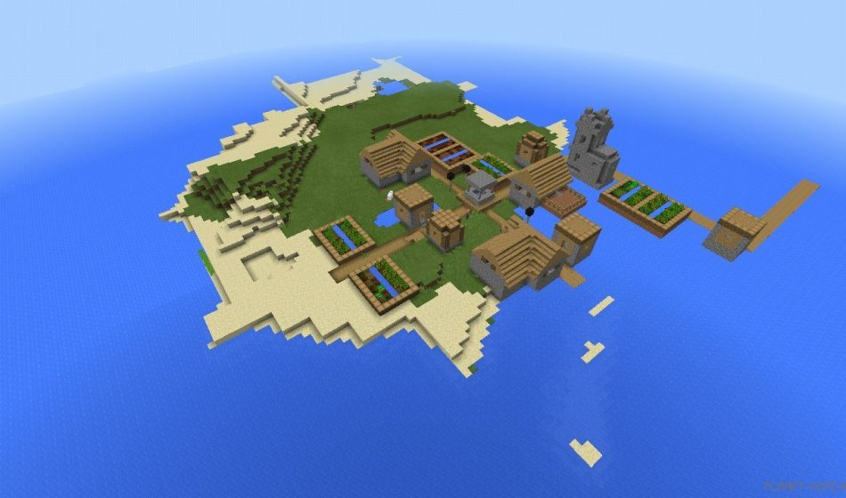Редкий остров c деревней [0.13.x/0.12.x]