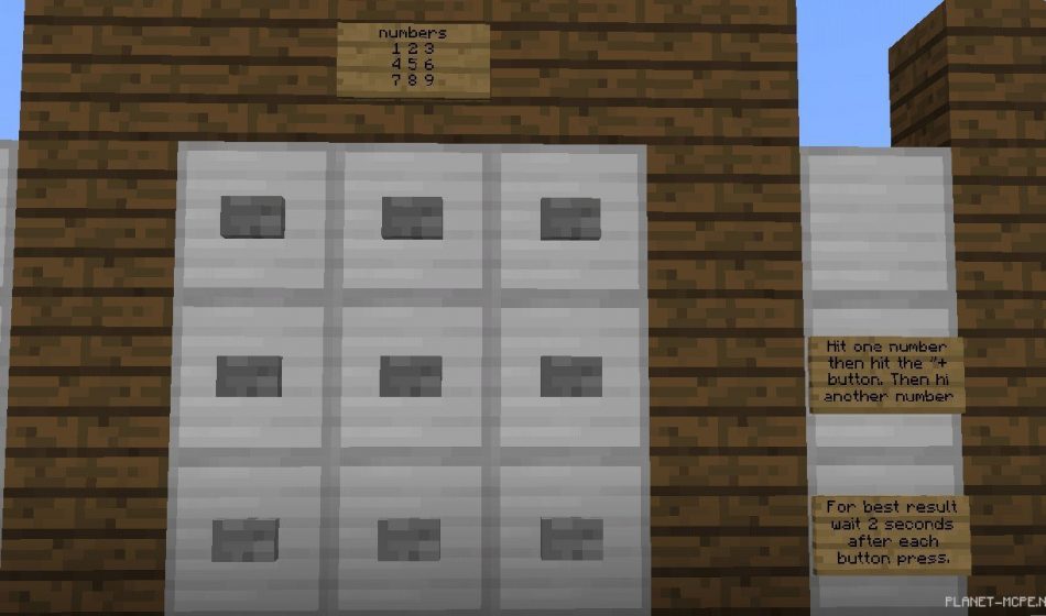 Карта Redstone Calculator (Редстоун)