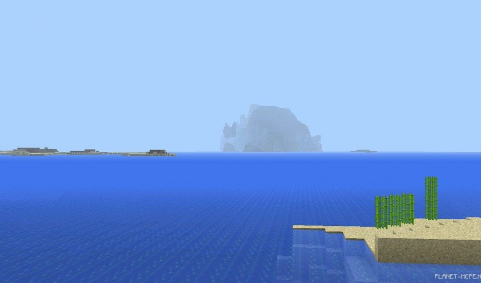 Остров посреди океана с огромным количеством растительности [0.14.x]