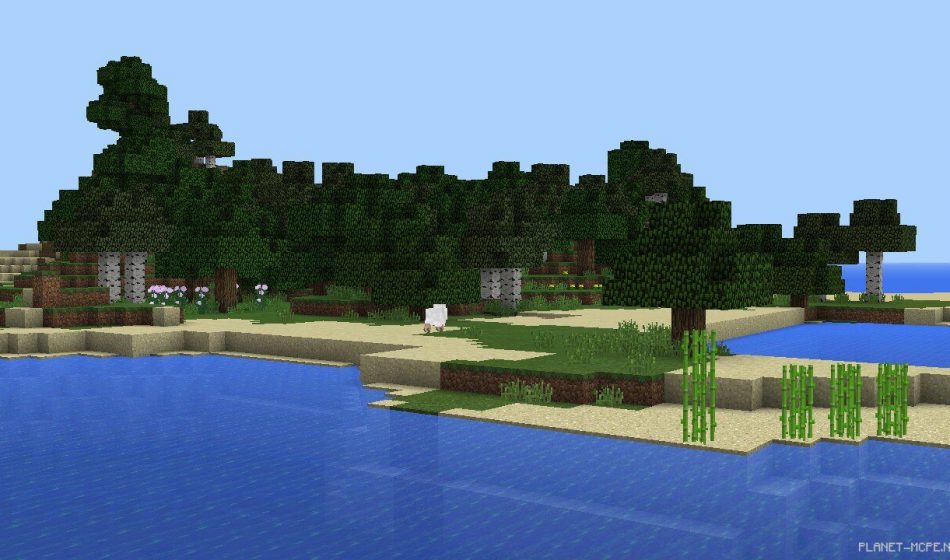Остров посреди океана с огромным количеством растительности [0.14.x]